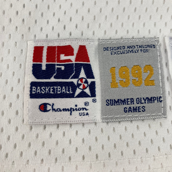 1992 Karl Malone Signed Game Issued Team USA Olympics Jersey MEARS COA & JSA