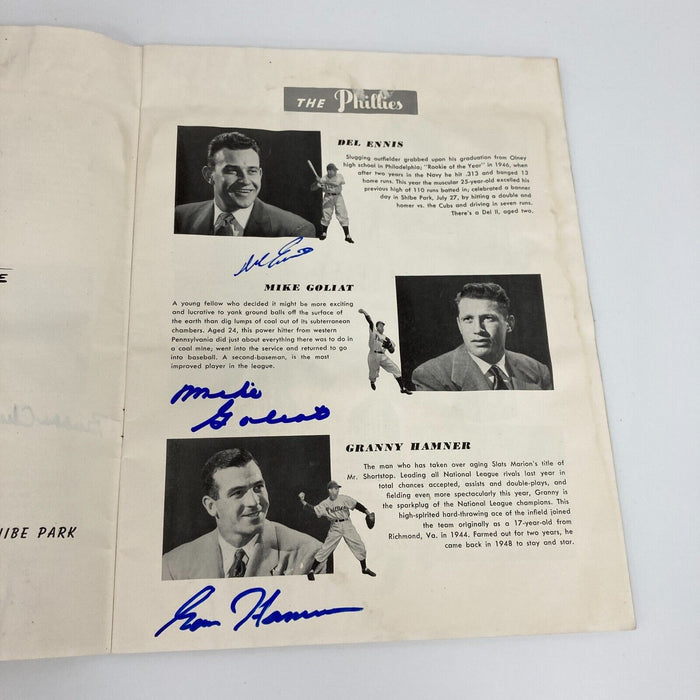 1950 New York Yankees & Philadelphia Phillies Team Signed World Series Program