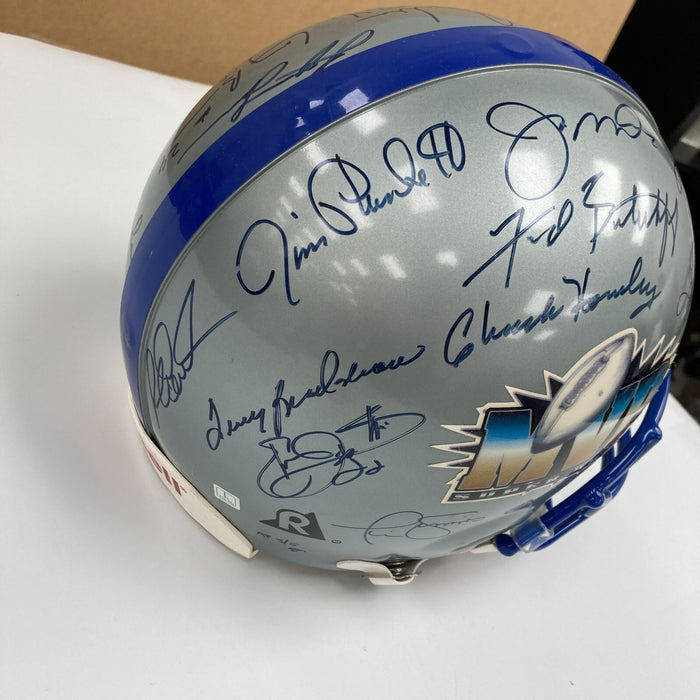 Beautiful Super Bowl MVP's Signed Full Size Authentic Helmet 25 Sigs JSA COA
