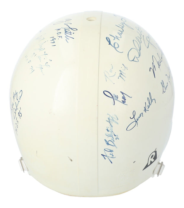 NFL Hall Of Fame Multi Signed Helmet 22 Sigs Ray Nitschke Otto Graham Beckett