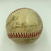 Joe Dimaggio Casey Stengel Connie Mack Frick Will Harridge Signed Baseball PSA