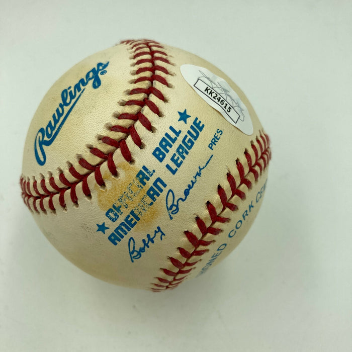 Dan Rather Signed Autographed MLB Baseball Celebrity JSA COA CBS News