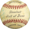 Satchel Paige Chick Hafey Hall Of Fame Induction Multi Signed Baseball PSA DNA