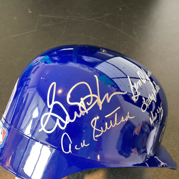 Stunning 1982 Milwaukee Brewers American League Champions Team Signed Helmet JSA