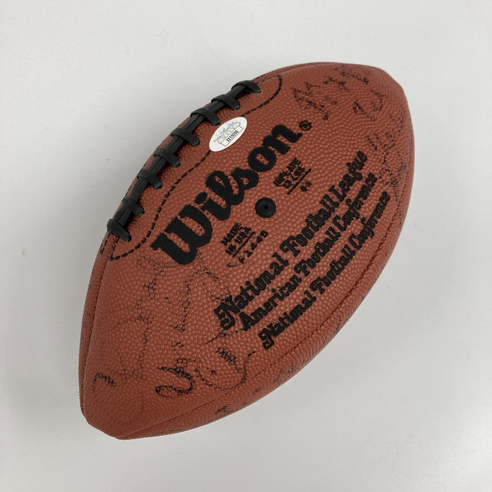 Hall Of Fame Multi Signed Football 30 Sigs Johnny Unitas Vic Janowicz JSA COA