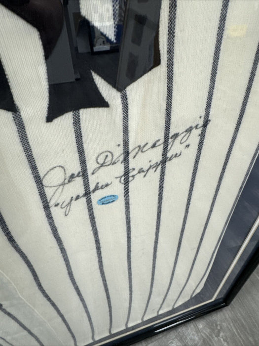 Joe Dimaggio "Yankee Clipper" Signed New York Yankees Jersey Beckett COA RARE!