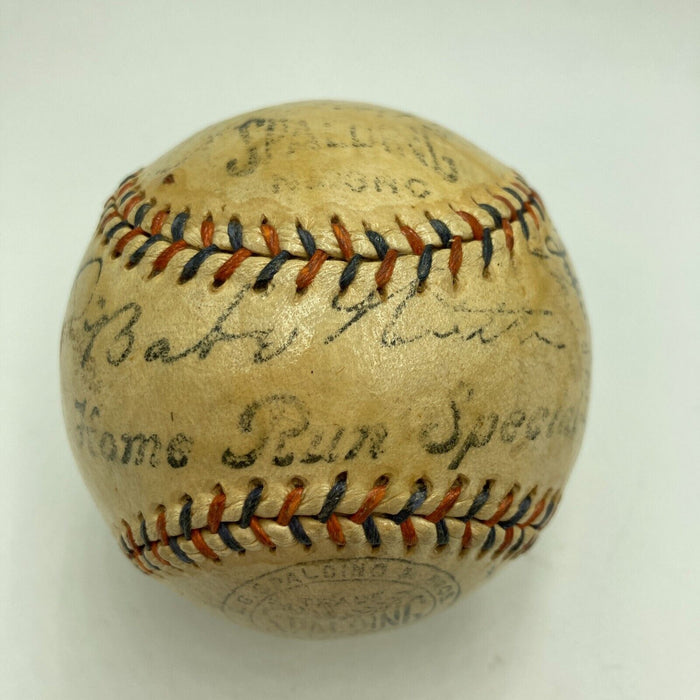 Babe Ruth & Lou Gehrig 1934 New York Yankees Team Signed Baseball PSA DNA