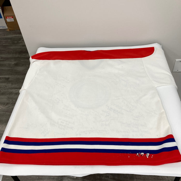 NHL Hall Of Fame Signed Hockey Jersey With 63 Signatures! Wayne Gretzky JSA COA