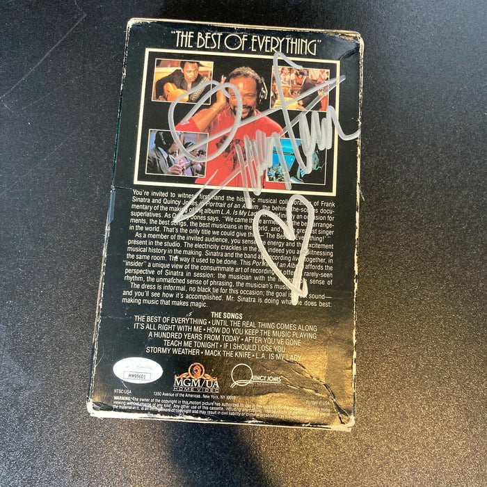 Quincy Jones Signed Vintage Frank Sinatra VHS Movie With JSA COA