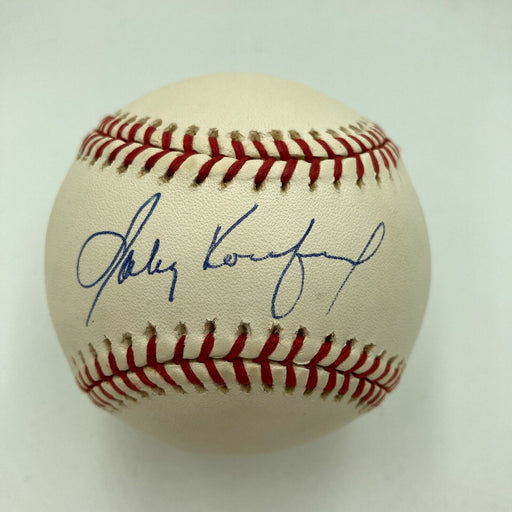 Mint Sandy Koufax Signed Autographed Official Major League Baseball With JSA COA