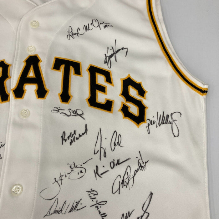 2001 Pittsburgh Pirates Team Signed Autographed Authentic Game Issued Jersey