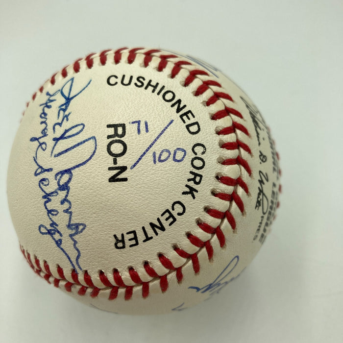 1976 Cincinnati Reds World Series Champs Team Signed Baseball Beckett COA