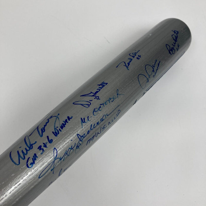 1977 New York Yankees World Series Champs Team Signed Bat 22 Sigs JSA COA
