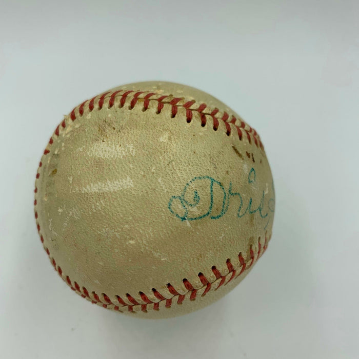 Rare Tris Speaker Single Signed Autographed Baseball With PSA DNA COA