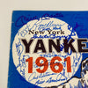 1961 World Champion New York Yankees Team Signed Yearbook w/ Mickey Mantle JSA