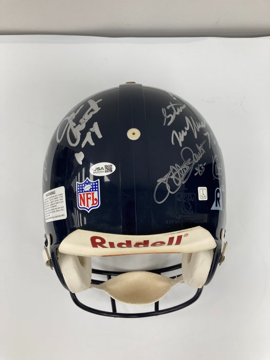 1985 Chicago Bears Super Bowl Champs Team Signed Helmet Walter Payton JSA COA