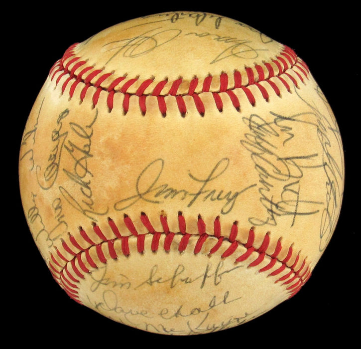 1980 Kansas City Royals American League Champs Team Signed Baseball George Brett