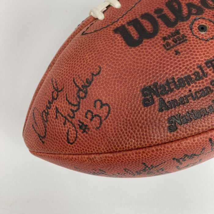 1987 Cincinnati Bengals Team Signed Wilson NFL Football