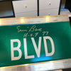 Ernie Banks Twice Signed 6x30 Street Sign Ernie Banks BLVD JSA COA