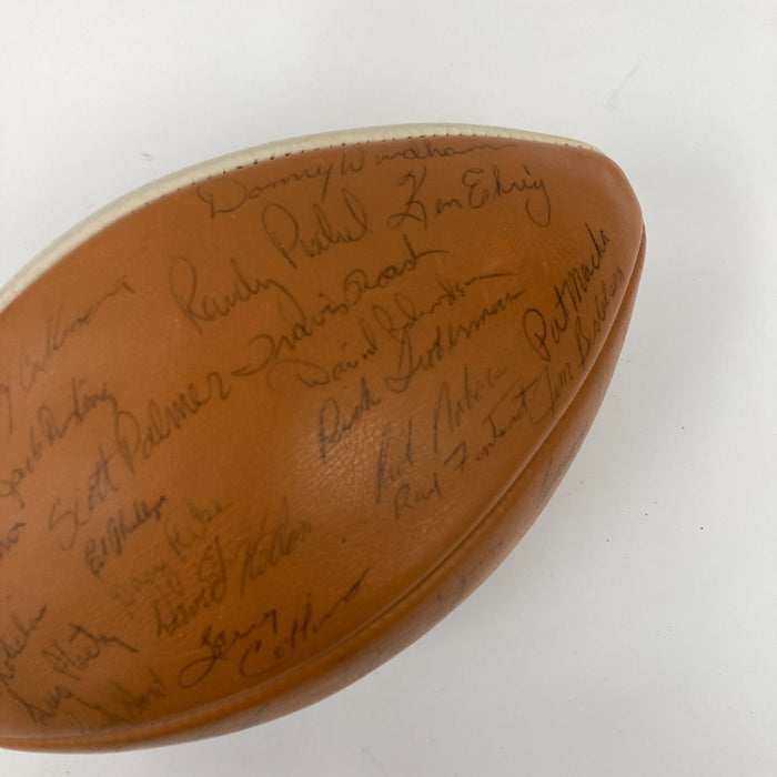 1969 Texas Longhorns National Champions Team Signed Football 55 Sigs Beckett COA