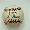 1933 Inaugural First Ever All Star Game Team Signed Baseball With JSA COA