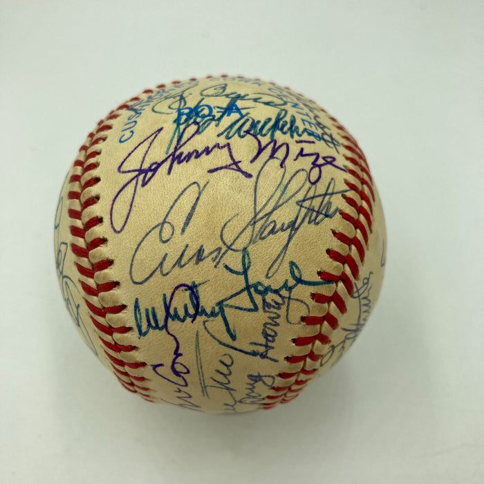 Willie Mays Hank Aaron Hall Of Fame Multi Signed Baseball 33 Sigs JSA COA