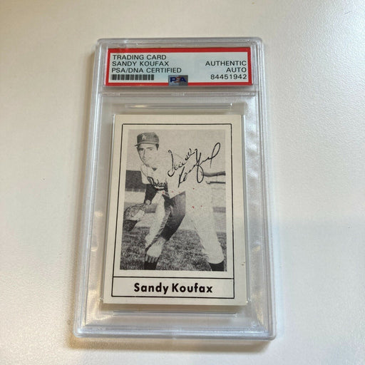 Sandy Koufax Signed Autographed 1978 Grand Slam Baseball Card PSA DNA