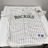 Dante Bichette Signed 1990's Russell Colorado Rockies Authentic Jersey JSA COA