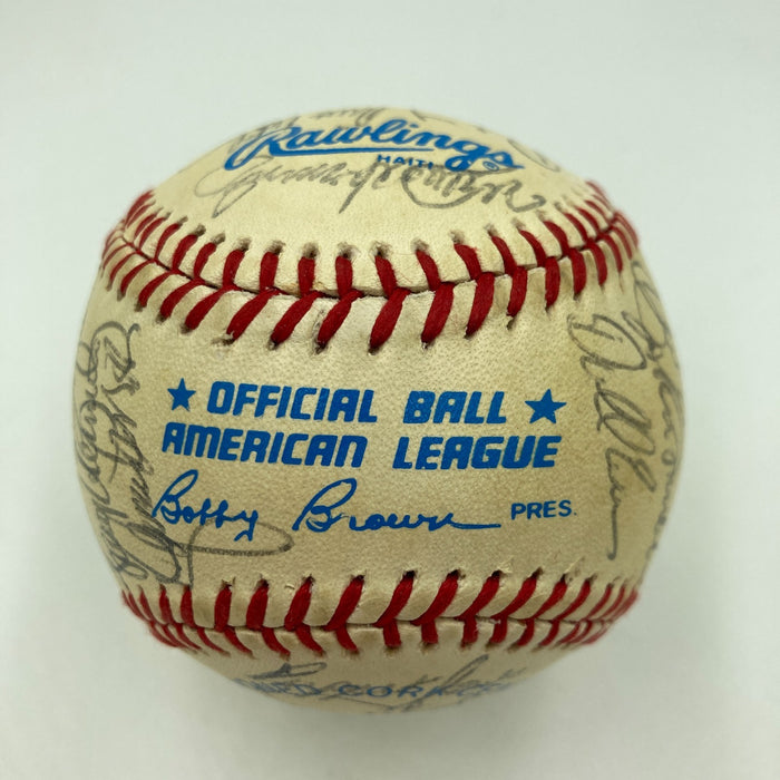 1984 Detroit Tigers World Series Champs Team Signed Baseball 30 Sigs JSA COA