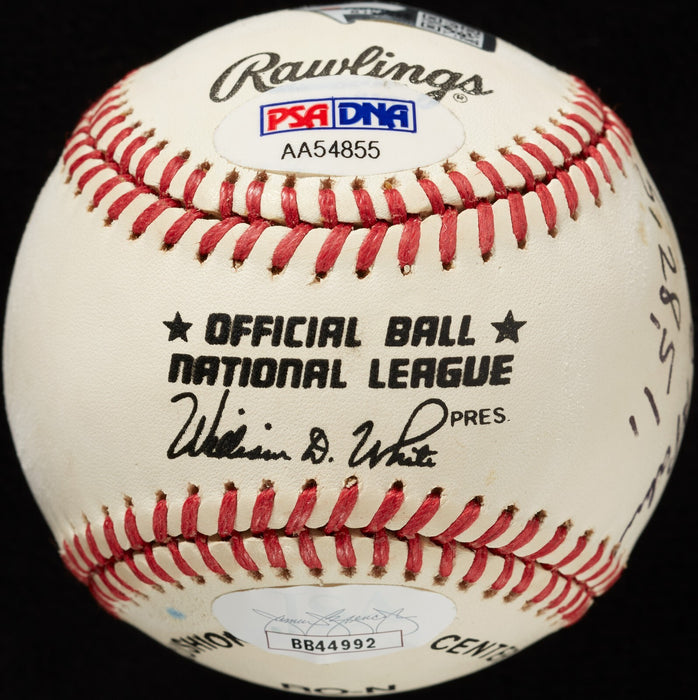 Willie Mays "1st Major League Hit HR Off Spahn 5/28/1951" Signed Baseball JSA