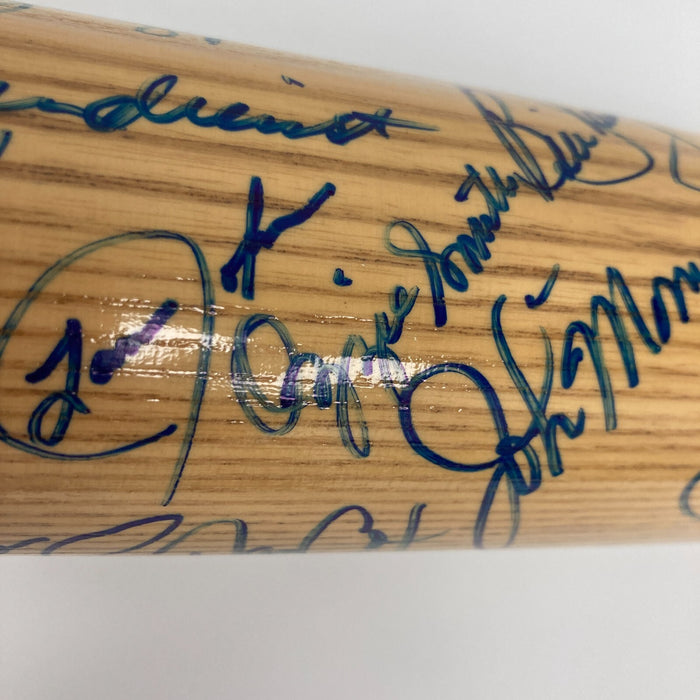 1987 St. Louis Cardinals NL Champs Team Signed World Series Game Issued Bat JSA