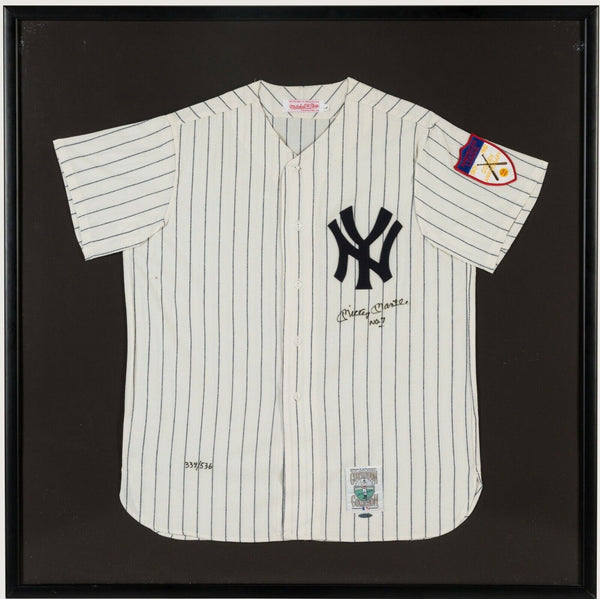 Beautiful Mickey Mantle No. 7 Signed New York Yankees Jersey UDA Upper Deck COA