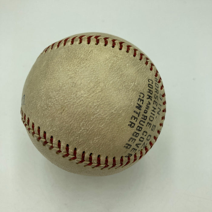 Beautiful Honus Wagner Single Signed Baseball JSA COA