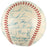 Beautiful 1956 Milwaukee Braves Team Signed NL Giles Baseball Hank Aaron JSA COA