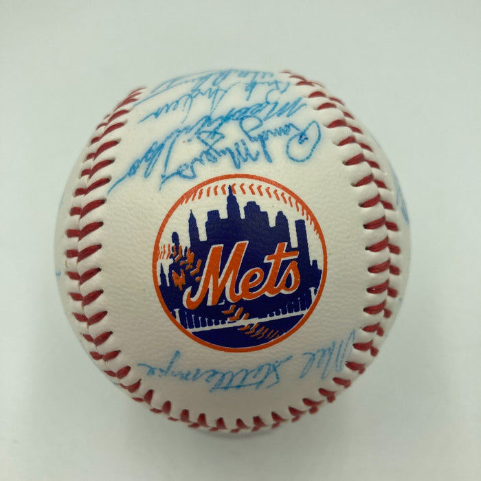 Vintage 1986 New York Mets World Series Champs Team Signed Baseball JSA COA