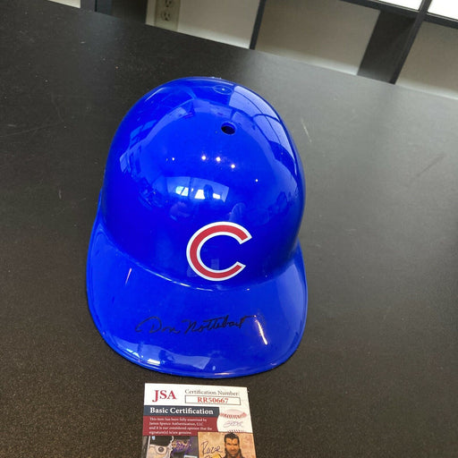 Don Nottebart Signed Full Size Chicago Cubs Baseball Helmet 1969 Cubs JSA COA