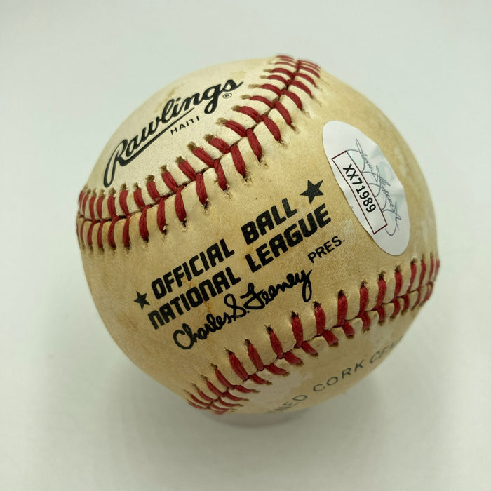 Don Drysdale Signed 1984 National League Baseball JSA COA