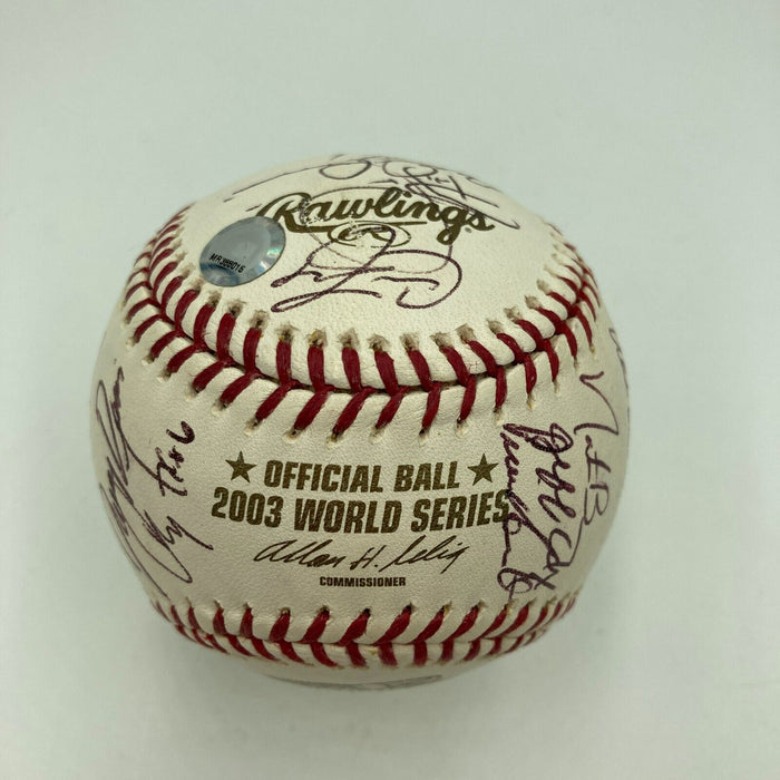 2003 Florida Marlins World Series Champs Team Signed W.S. Baseball MLB Hologram