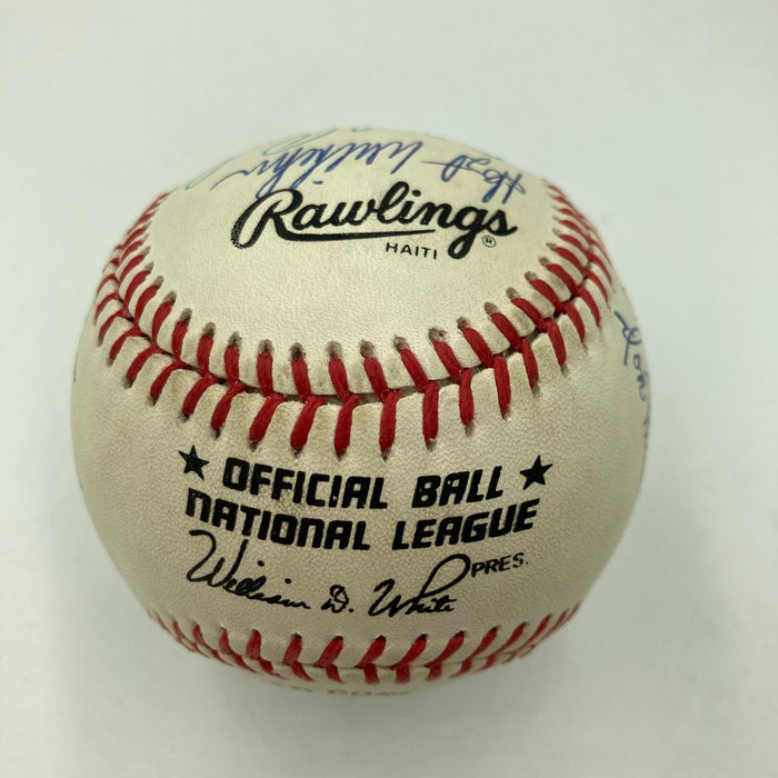 San Francisco Giants HOF Legends Signed Baseball Willie Mays Willie Mccovey JSA