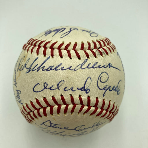 1968 St. Louis Cardinals NL Champs Team Signed Baseball Roger Maris JSA COA