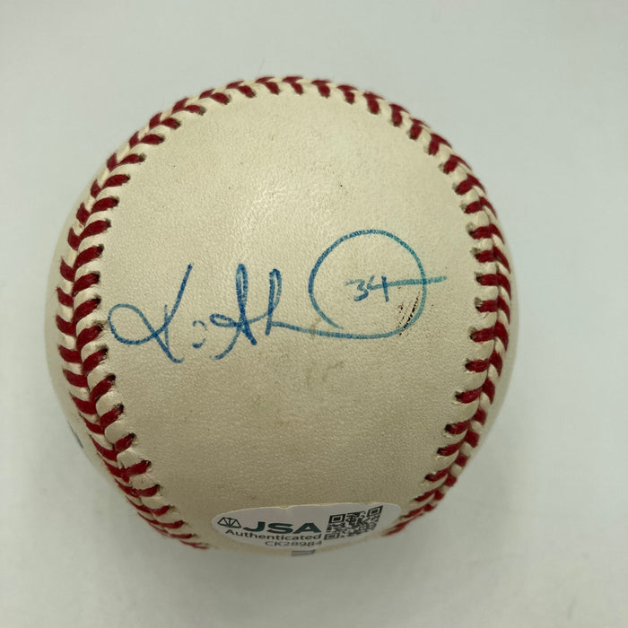 Chipper Jones Greg Maddux Tom Glavine Atlanta Braves Signed Baseball JSA COA
