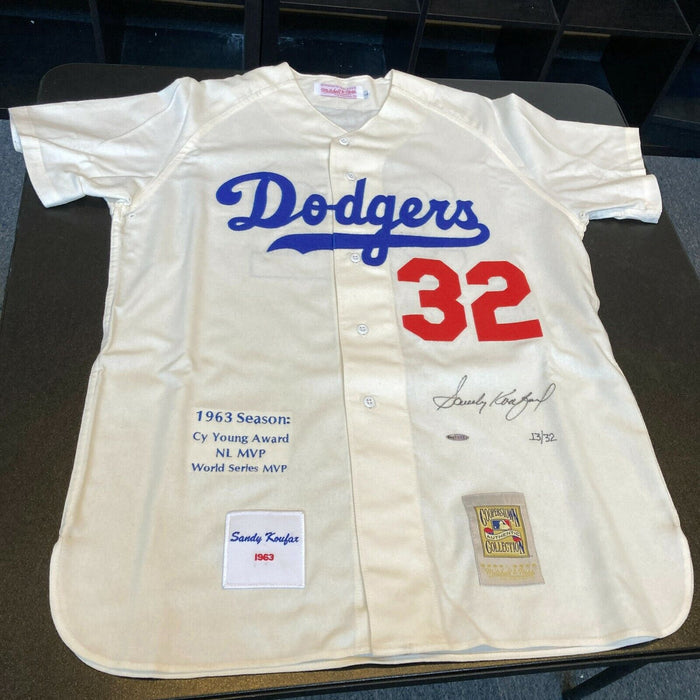 Beautiful Sandy Koufax Signed Los Angeles Dodgers Jersey With UDA Upper Deck COA