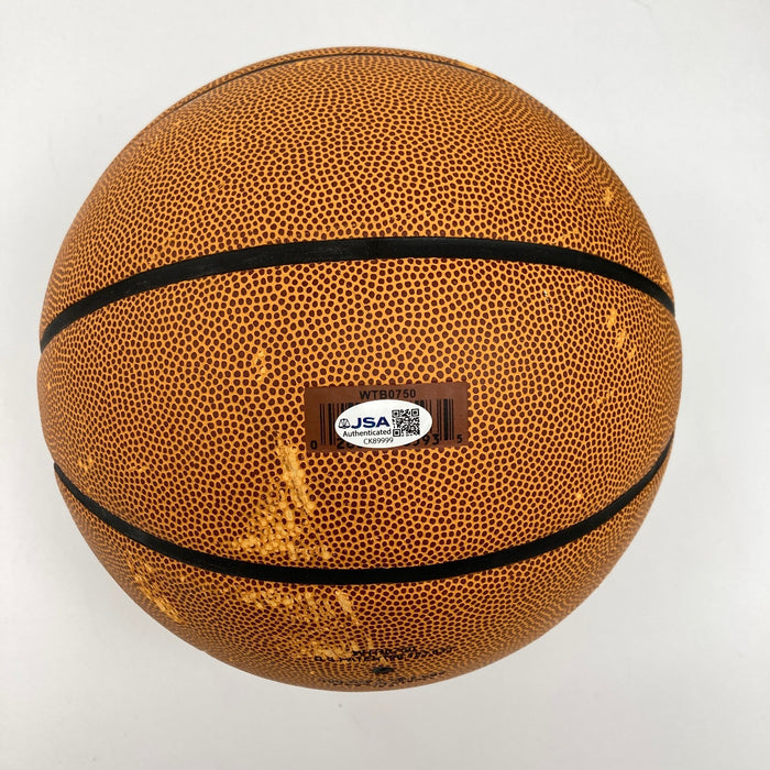 Bobby Knight 1976, 1981, 1987 NCAA Champs Signed Basketball JSA COA