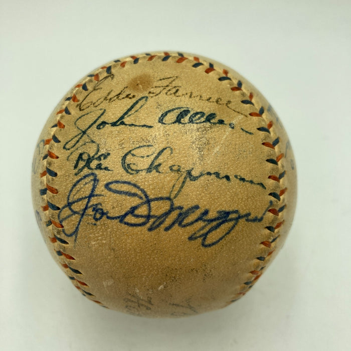 Babe Ruth, Mickey Mantle, Joe Dimaggio & Roger Maris Signed Baseball JSA COA
