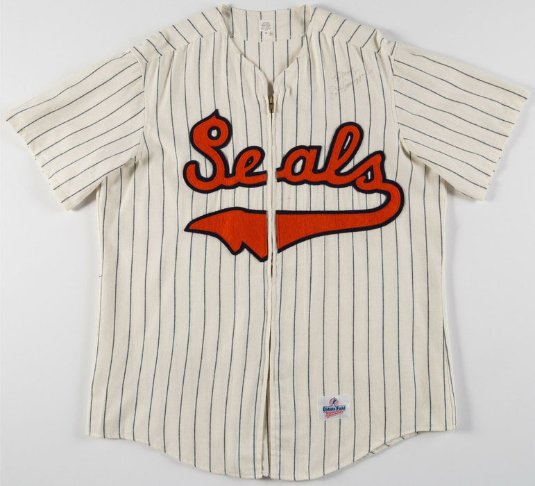 Extraordinary Joe DiMaggio Signed San Francisco Seals Rookie Jersey With SGC COA