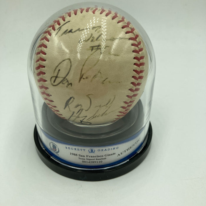 1988 San Francisco Giants Team Signed Baseball Beckett Certified