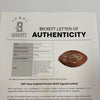 2001 New England Patriots Team Signed Football Tom Brady First Super Bowl BAS