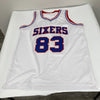 1982-83 Philadelphia 76ers NBA Champions Team Signed Jersey JSA COA