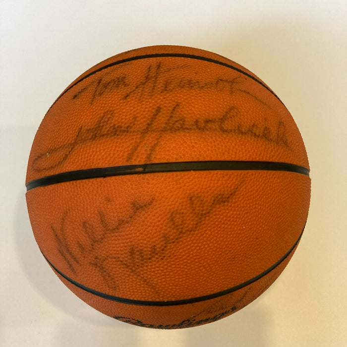 1964-65 Boston Celtics NBA Champs Team Signed Basketball Bill Russell PSA DNA