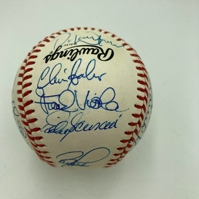 1990 All Star Game Team Signed Baseball Ozzie Smith Ryne Sandberg Beckett COA